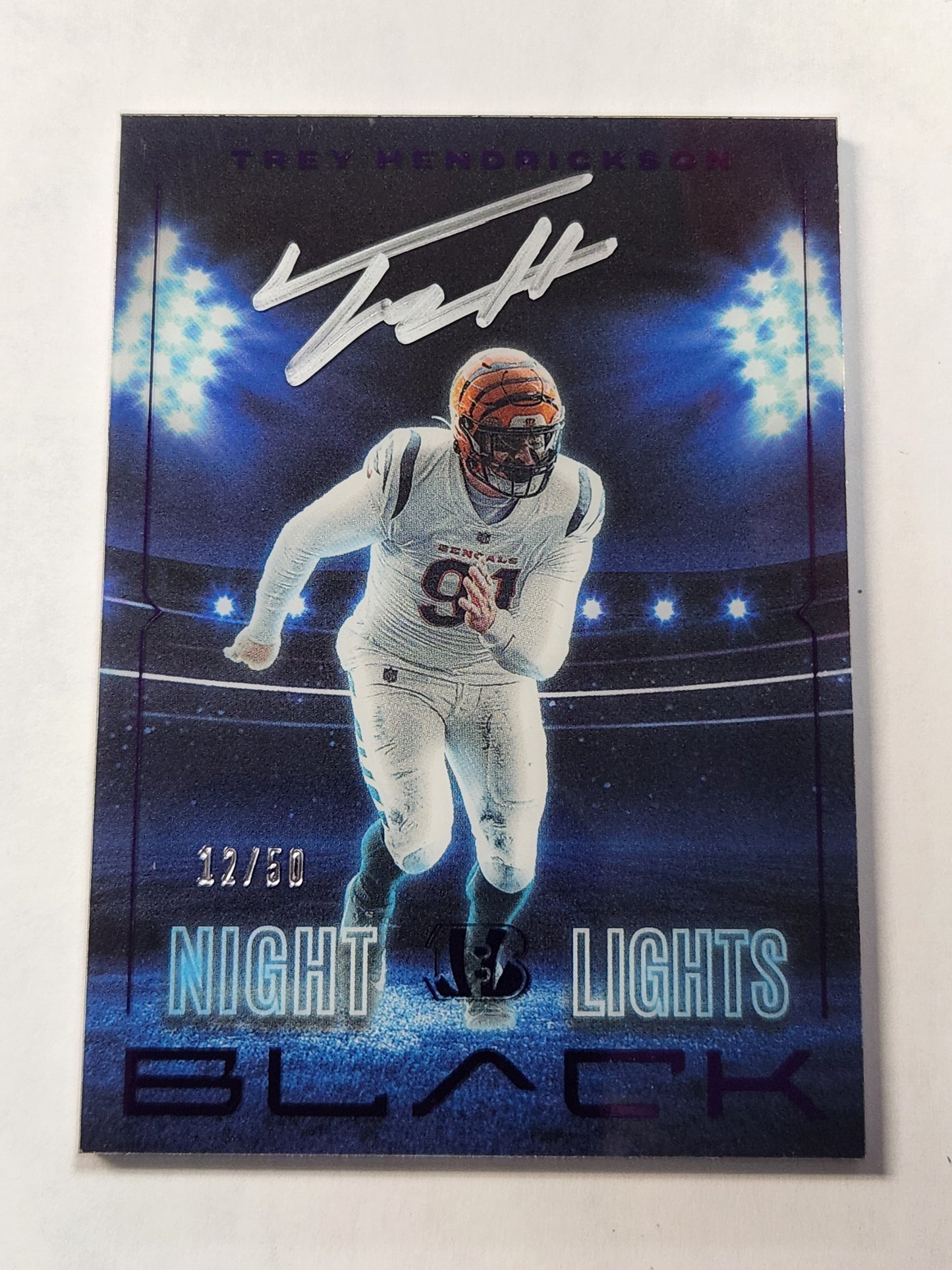 2024 Panini Black Night Lights Trey Hendrickson On Card Auto # /50