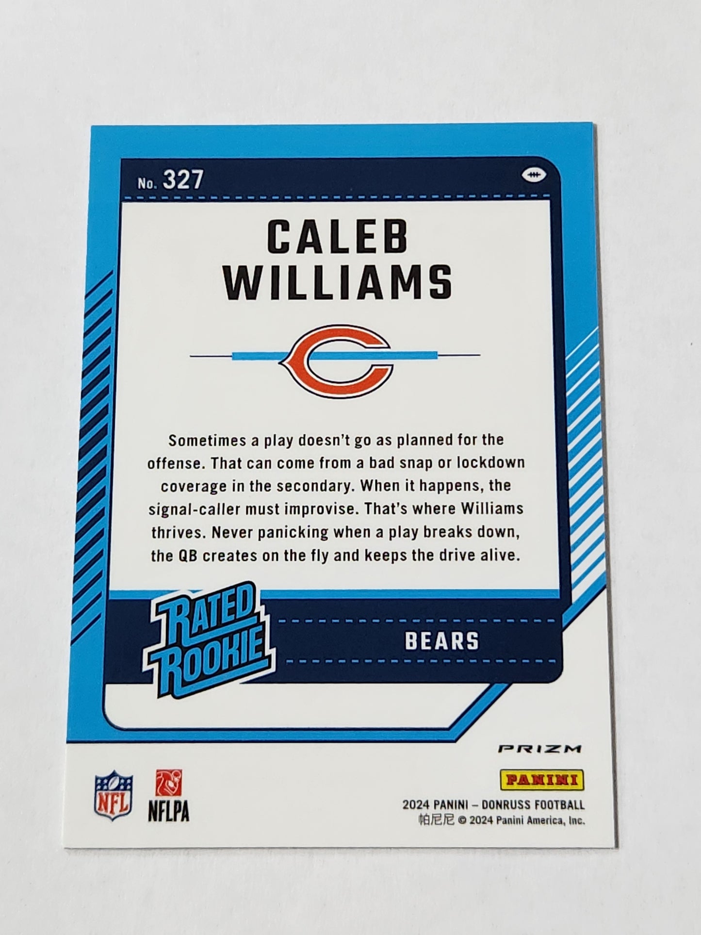 2024 Donruss Caleb Williams Red Wave Optic Preview #327