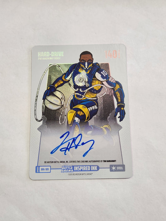 2025 Bo Jackson Battle Arena Tim Hardaway Hard Drive Inspired Ink On Card Auto